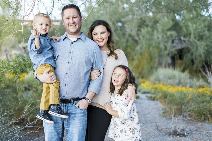 Family Photographer at DC Ranch Market Place, Scottsdale | Chase Family