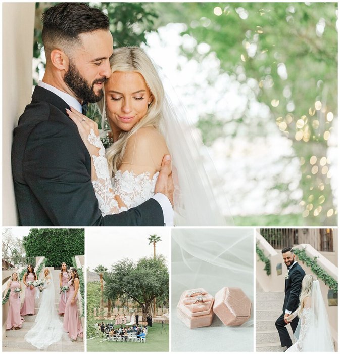 Reception setup with string lights at The Secret Garden Event Center