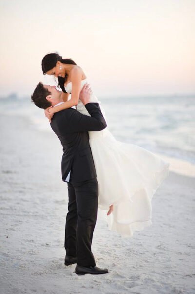 beach-lift-at-sunset-southern-california-wedding-portrait