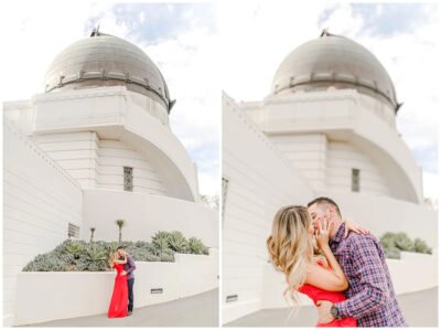 Southern California engagement photos iconic location