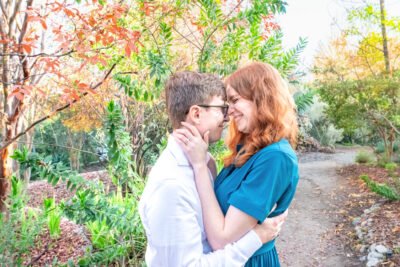 Natural engagement photos Arlington Garden Pasadena